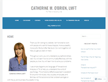 Tablet Screenshot of catherineobrienmft.com